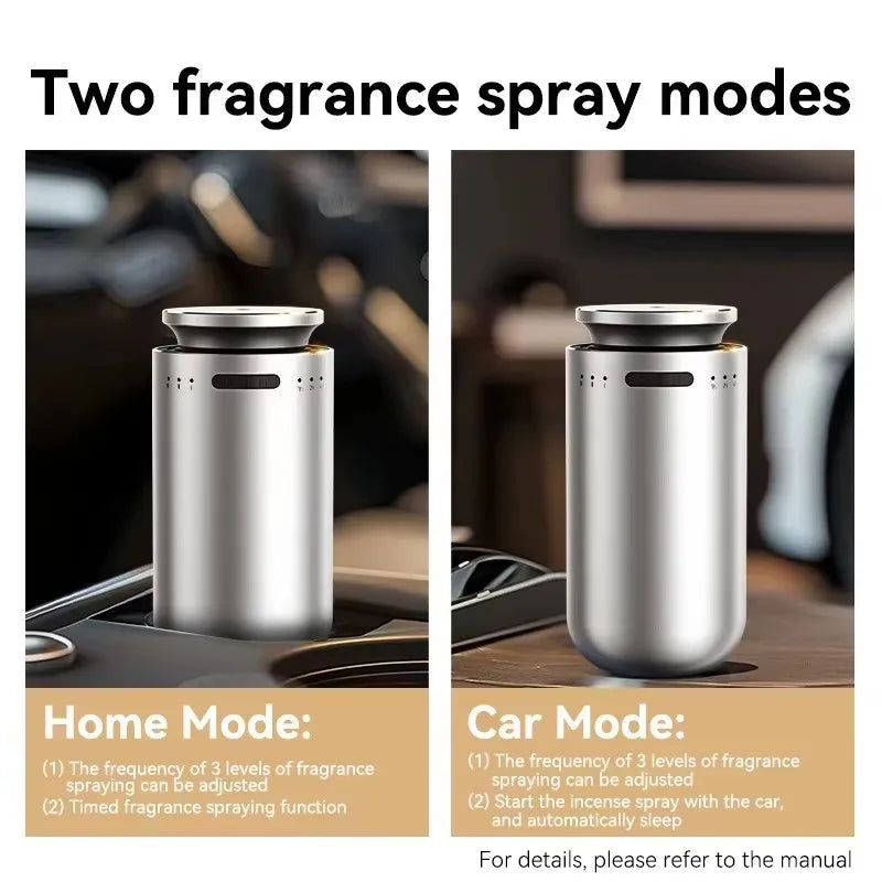 Portable Car Aroma Diffuser Machine for Car Air Freshener Electric Smell for Home Room Wireless Essential Oils Diffuser