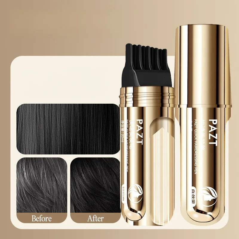 Disposable Hairdressing Pen Quick Hair Styling Hair Dye Comb Instant Gray Coverage Hair Color No Scalp Damage Hair Dye Stick