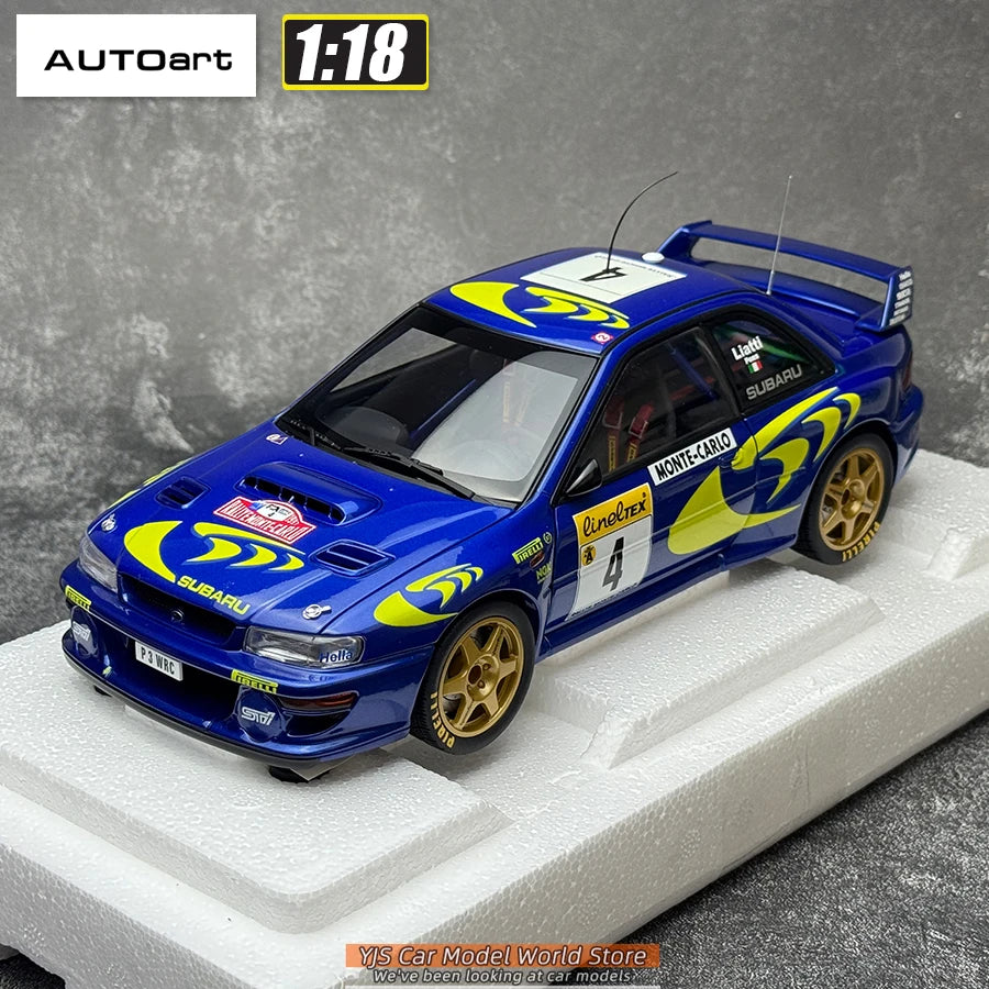 AUTOART Die-cast car model 1/18 Subaru Impreza WRC Rally of Monte Carlo  Static display car models