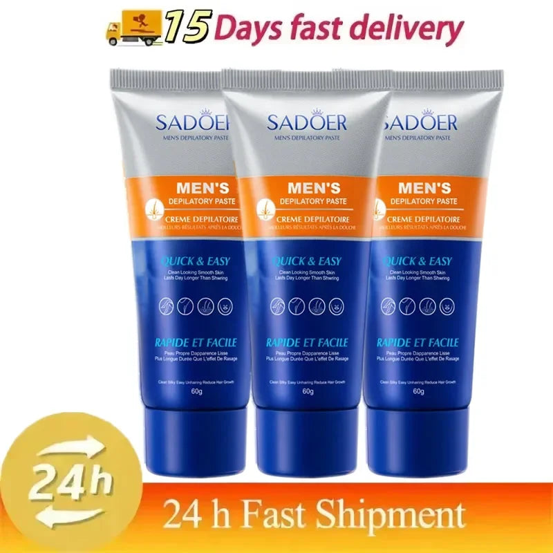 Men's Hair Removal Cream Permanent Epilator Private Area Painless Hair Remover Growth Inhibitor Spray Suitable Sensitive Skin