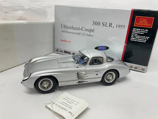 CMC 1:18 300 SLR Uhlenhaut Coupe 1955 Vintage Car Simulation Limited Edition All Open Alloy Metal Static Car Model Toy Gift