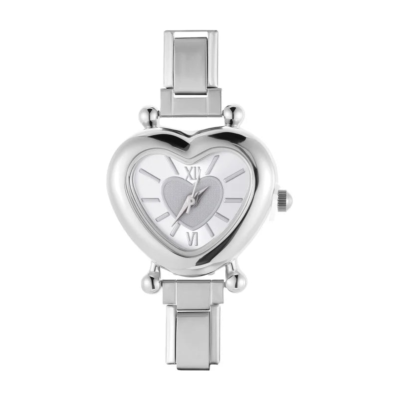 2026 Women's DIY 9MM Width Italian Elastic Charm Stainless Watch Bracelet Bangle For Party Friend Birthday Jewelry Gift