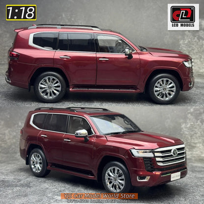 LCD Diecast model 1/18 scale Land Cruiser LC300 ZX SUV Metal car model Static display collection holiday gifts