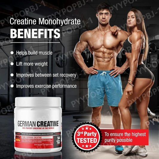 Micronized Creatine Monohydrate Powder, 99.99% Pure Creapure for Muscle Growth, Strength & Performance, Supports Muscle Recover
