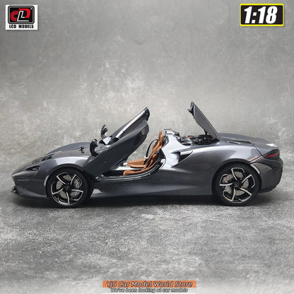 LCD Diecast car model 1:18 McLaren ELVA car model metal static display collection
