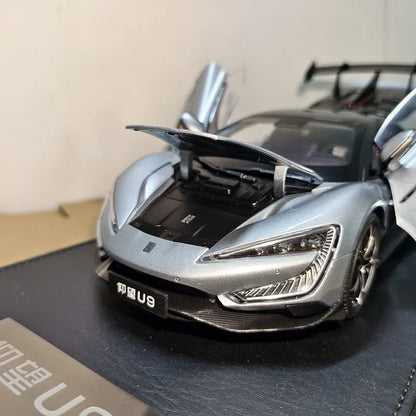 BYD YANGWANG U9 1:18 Official Alloy Car Model High-End Sport Coupe Collectible Vehicle Model For Enthusiasts