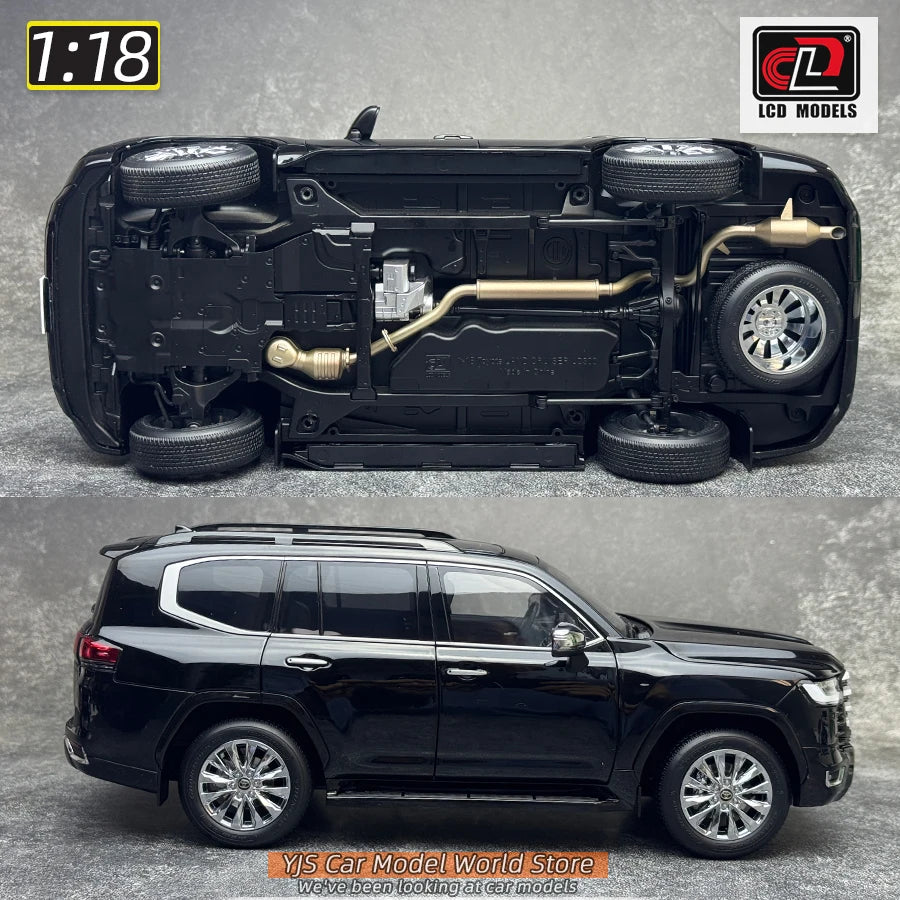 LCD Diecast model 1/18 scale Land Cruiser LC300 ZX SUV Metal car model Static display collection holiday gifts