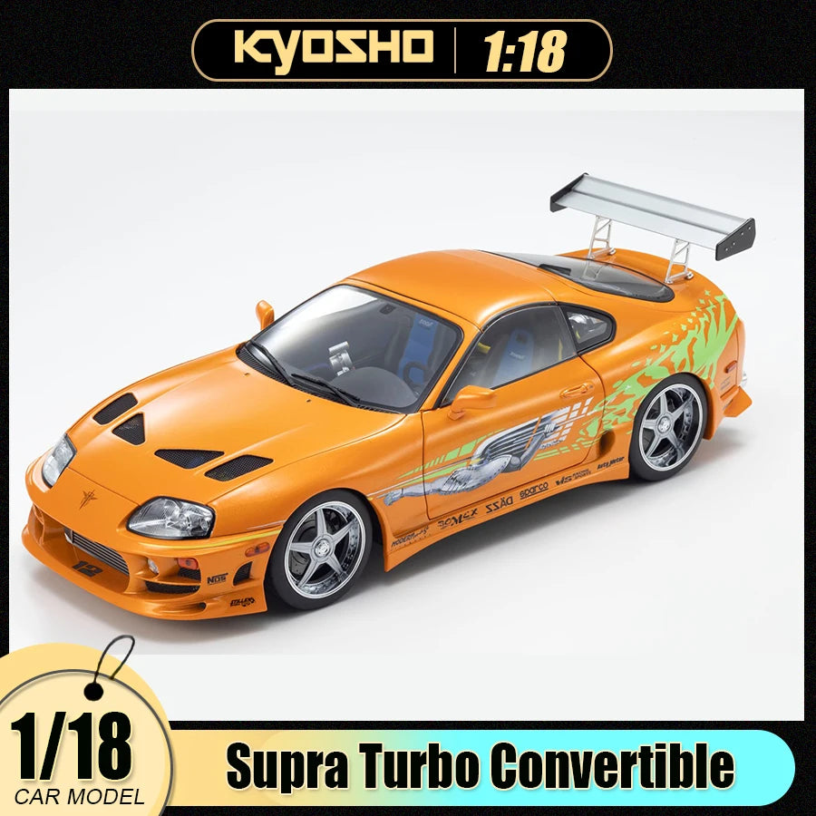 Pre-Sale Kyosho 1/18 scale  Ty Supra Turbo Convertible Car Model Of Holiday Gifts Company Gifts
