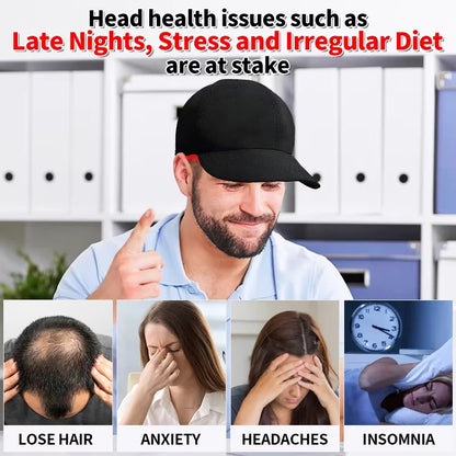660 850 nm Red Infrared LED Light Hat Hair Regrowth Cap