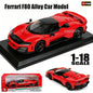 Bburago 1:18 2004 Ferrari F80 Alloy Car Model Vehicle Toy Collection Gift Multiple Exquisite interior die-casting toys