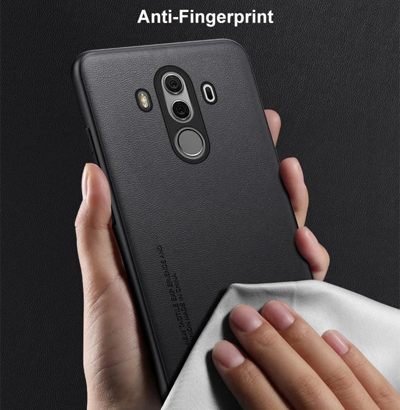 Luxury PU Leather Case For Huawei Mate 10 Pro 10Pro Back Cover Silicone Full Protection Phone Case For Huawei Mate 9 Mate9