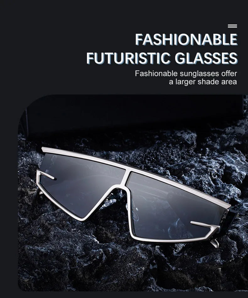 Y2K Punk Shield Irregular Sunglasses Women Luxury Brand Steampunk Cycling UV400 Goggle Eyewear Trendy WindProof Sun Glasses 2026