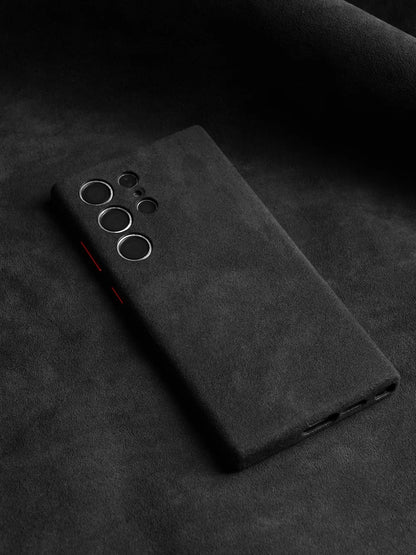 Magnetic ALCANTARA Case for Samsung Galaxy S25 S24 Ultra 5G Luxury Business Supercar Same Luxury Suede Leather Phone Cases
