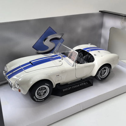 Diecast SOLIDO 1/18 Scale SHELBY COBRA 427 S/C 1965 S2 Alloy Car Model