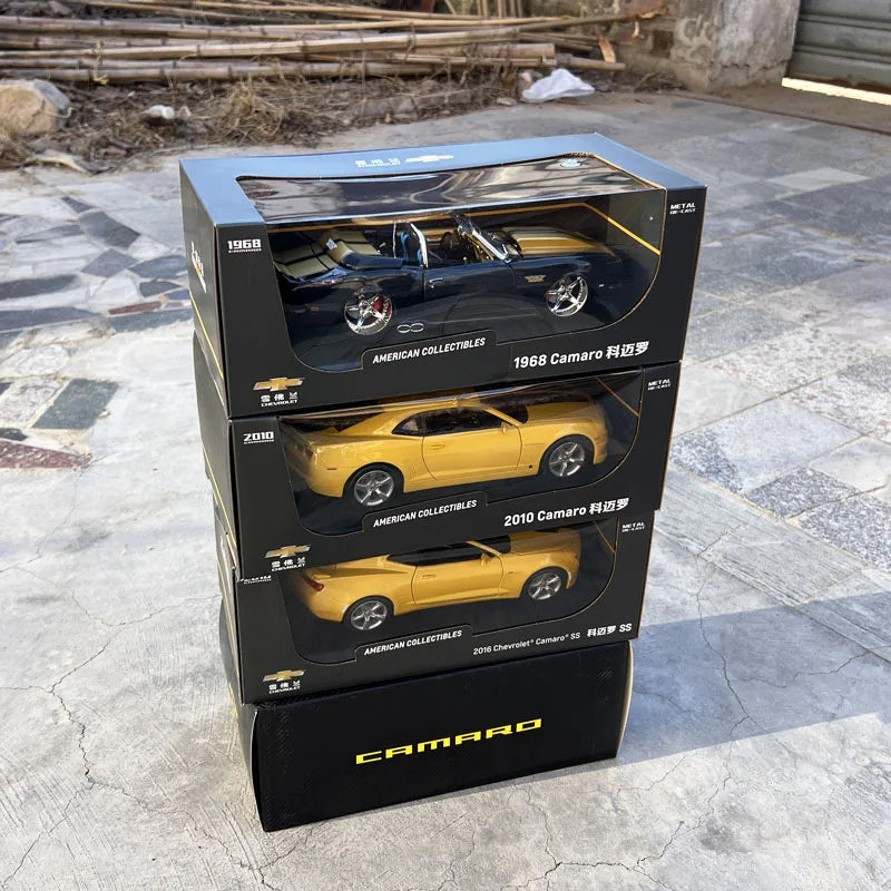 GM Chevrolet 1:18 Camaro 1968-2016 Diecast Model for Collections Display and Gift