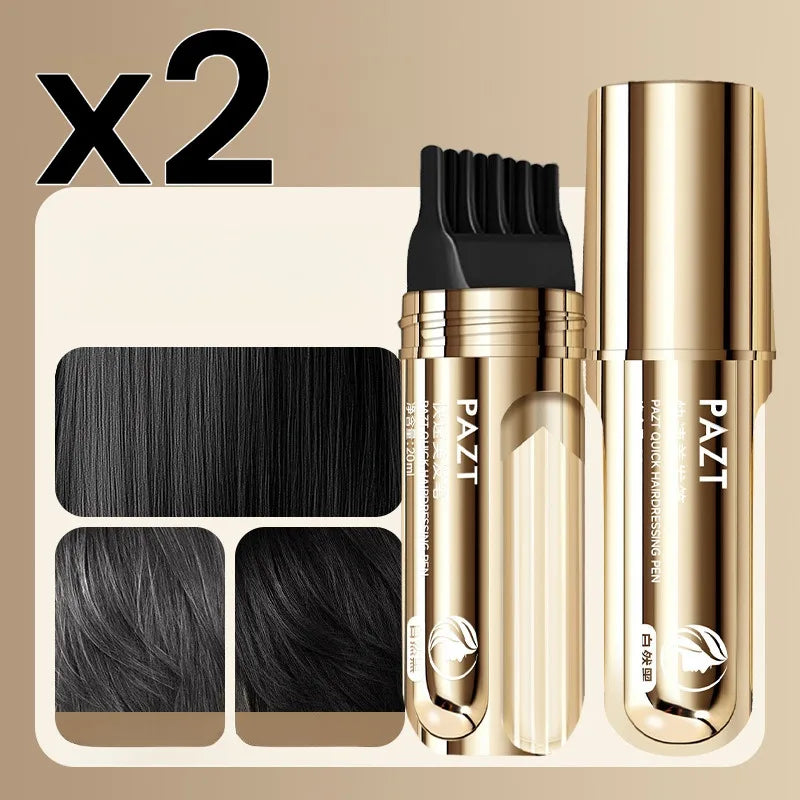 Disposable Hairdressing Pen Quick Hair Styling Hair Dye Comb Instant Gray Coverage Hair Color No Scalp Damage Hair Dye Stick
