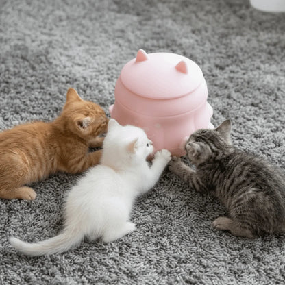 Silicone Pet Nursing Bottle Anti-Slip Bionic Nipple Pet Milk Feeder Multi-Nozzle Bite Resistant Dog Drinking Bottle