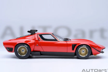 AUTOart 1:18 SCALE  Lamborghini MIURA SVR "JOTA" Car model Static ornament Collect Holiday gift