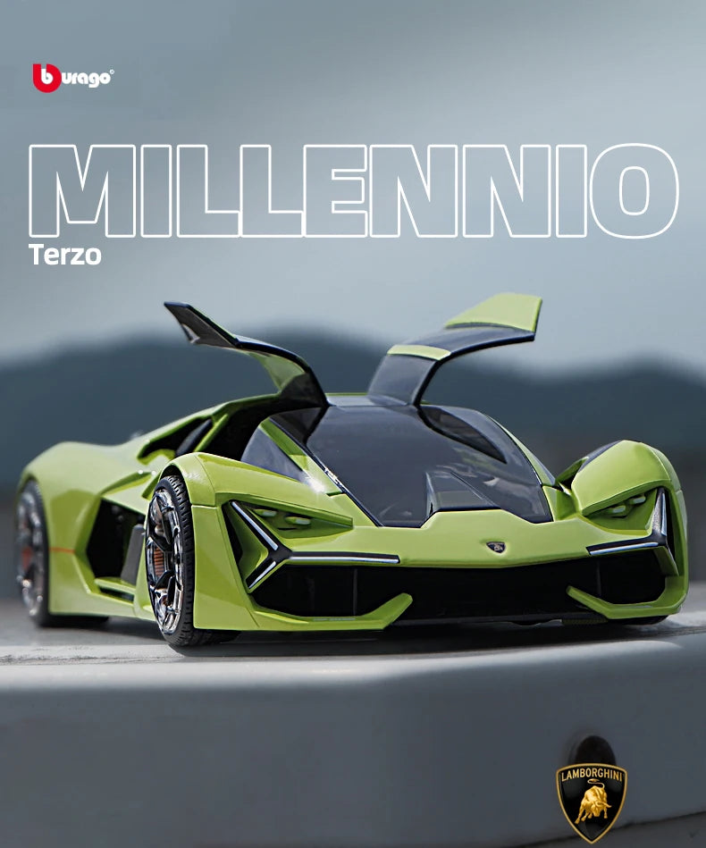 Bburago 1:24 Lamborghini Terzo Millennio Alloy Car Diecasts & Toy Vehicles Car Model Miniature Scale Model Car For Children