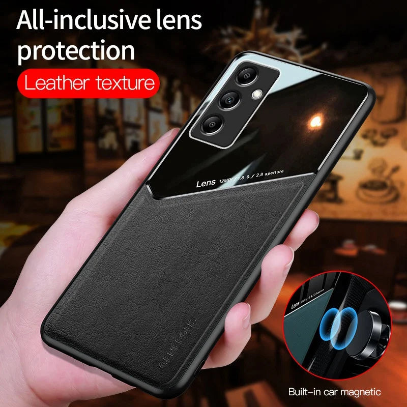 Luxury Leather Phone Case for Samsung Galaxy M14 Cover M34 M54 M13 M22 M23 M32 M33 M52 M62 Magnetic Silicone Protection Case F62