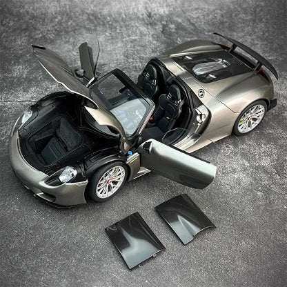 AUTOART car model simulation 1/18 Porsche 918 Car Model alloy room ornament display cars model boy collection christmas gift