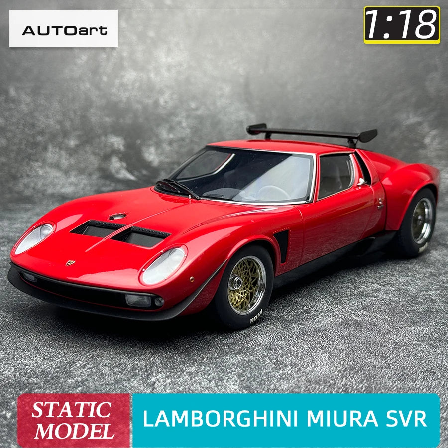 AUTOart 1:18 SCALE  Lamborghini MIURA SVR "JOTA" Car model Static ornament Collect Holiday gift