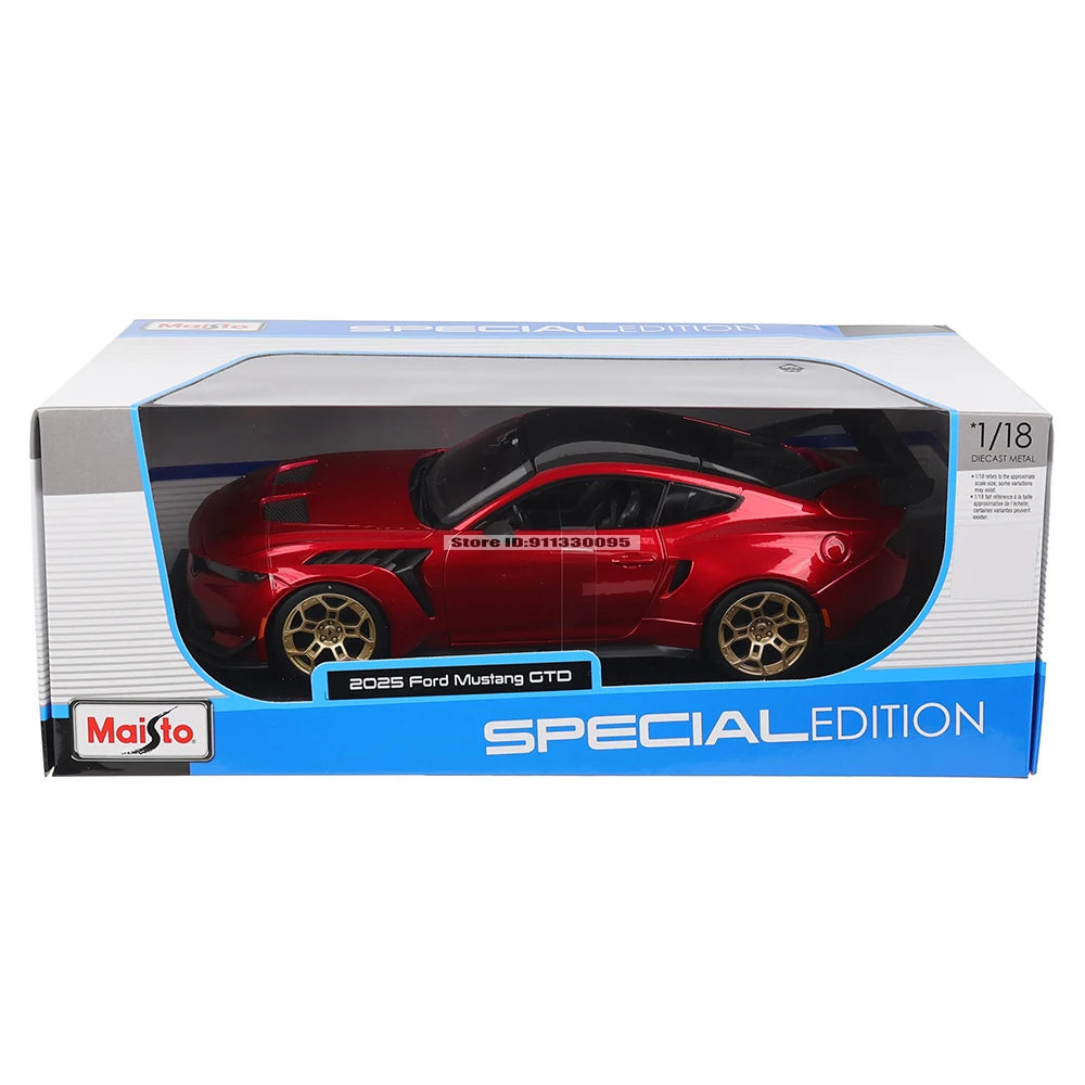 Bburago 1:18 Ford Mustang GTD Alloy Vehicle Car Model Toy Collection Gift Multiple Styles