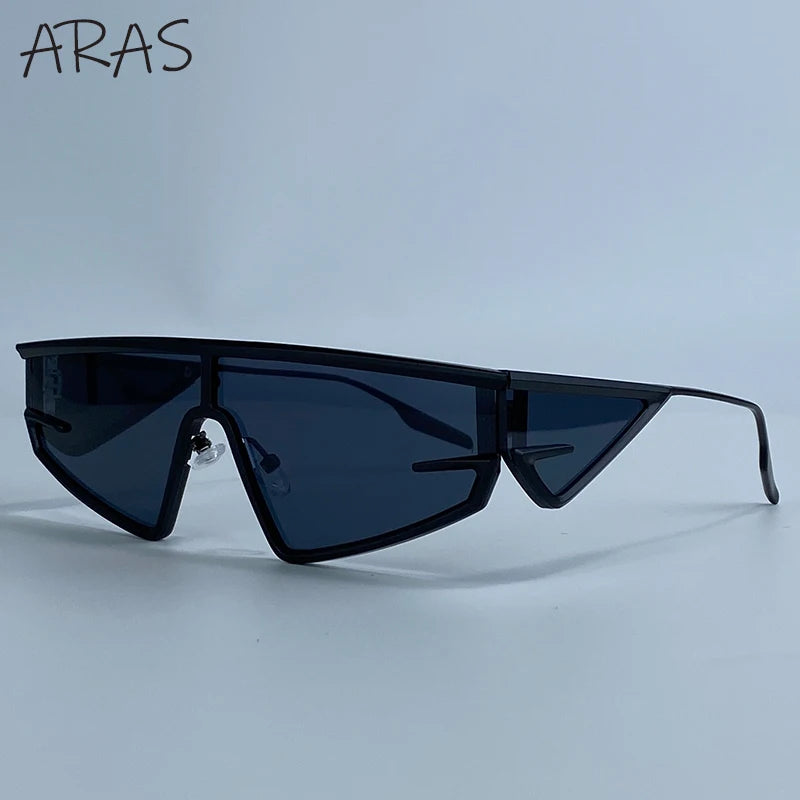 Y2K Punk Shield Irregular Sunglasses Women Luxury Brand Steampunk Cycling UV400 Goggle Eyewear Trendy WindProof Sun Glasses 2026
