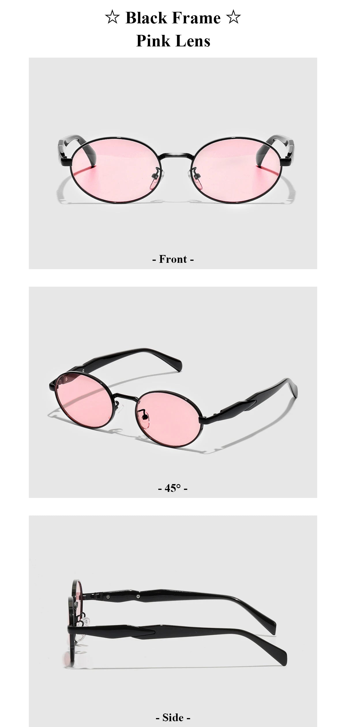 Ruiao 2026 Fashion Oval Sunglasses for Women Luxury Designer Metal Frame UV400 Sun Protection Shades Brand New Arrival Eyewear