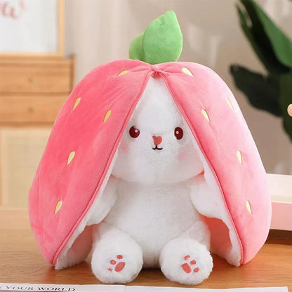 Cute Rabbit Plush Toys Strawberry Carrot Style Delicate And Soft Child Birthday Gift Sleeping Companion 18CM/25CM/35CM