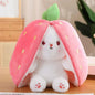 Cute Rabbit Plush Toys Strawberry Carrot Style Delicate And Soft Child Birthday Gift Sleeping Companion 18CM/25CM/35CM