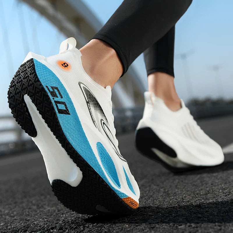 Shoes Speciality Carbon Board Marathon Men Sports Breathable Lightweight Women's Comfortable Athletic Nonskid Sneakers﻿