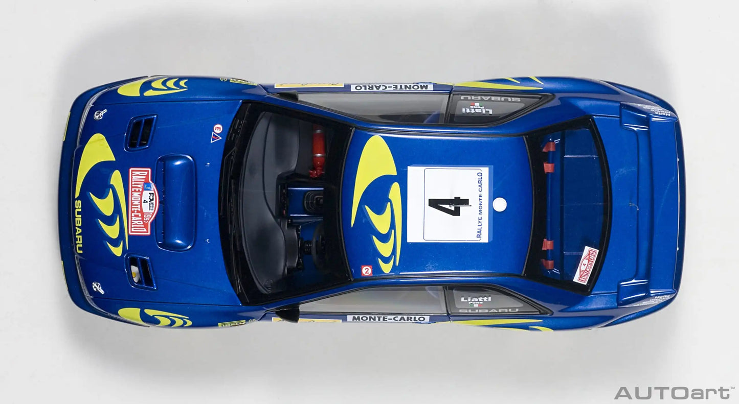 AUTOART Die-cast car model 1/18 Subaru Impreza WRC Rally of Monte Carlo  Static display car models