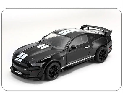 Ford Mustang Shelby GT500 Large Size  Alloy Sports 1:18 Car Model Diecasts Metal Racing Car Model Sound and Light Simulation