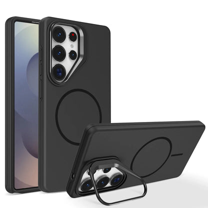 New Matte For Magsafe Magnetic Case For Samsung Galaxy S26 S25 S24 S23 S22 Ultra Plus S25FE S24FE S25Edge With Kickstand Cover