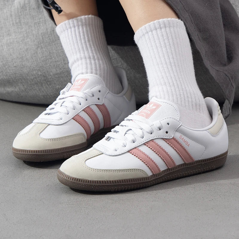 Adidas Originals Samba Og Women's Casual Shoes Retro Fashion Casual Shoes Low-Top Comfortable Lightweight German Training Shoes Ji2677