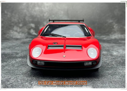 AUTOart 1:18 SCALE  Lamborghini MIURA SVR "JOTA" Car model Static ornament Collect Holiday gift