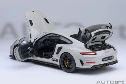 AUTOART 1/18 Scale New Porsche 911 (991.2) GT3 RS Weissach Package Car model Sports car Static collection