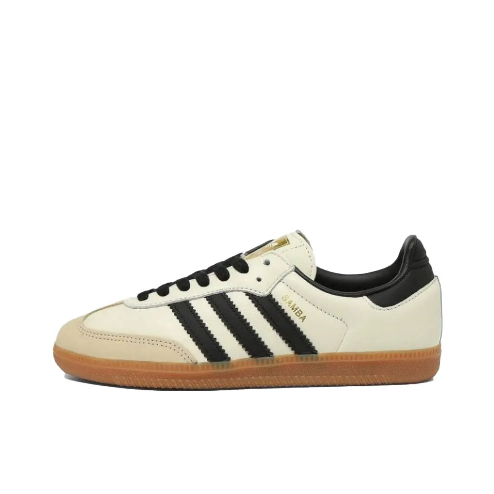 adidas Originals SAMBA OG Soft upper for comfortable feel Low-top skate shoes Unisex style Black, white, gray B75806
