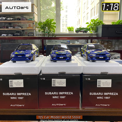 AUTOART Die-cast car model 1/18 Subaru Impreza WRC Rally of Monte Carlo  Static display car models