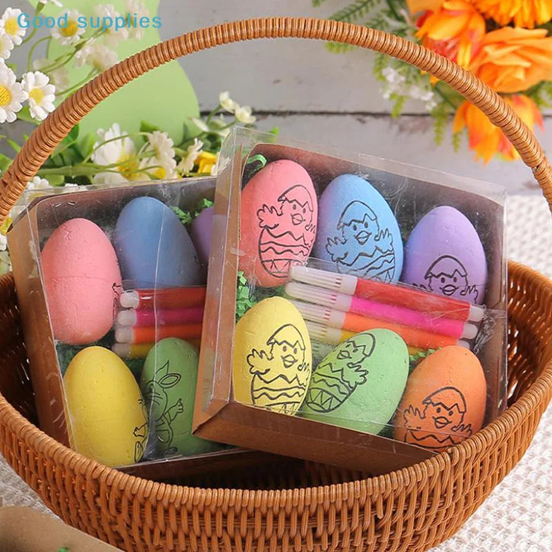 Cartoon Bunny Easter DIY Hand-Painted Eggs Kit - Children's Handmade Painting Gift Easter Decorative Artwork for Kids