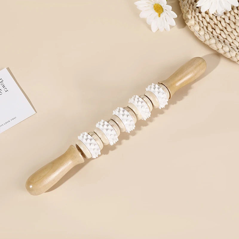 Wooden Massage Roller Stick Fat Loss Body Sculpting Massage Tools Meridian Relaxation Promote Blood Circulation