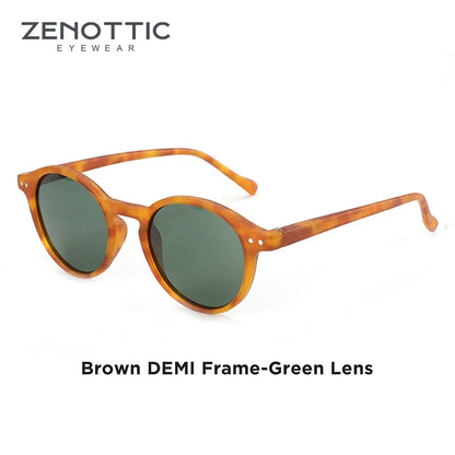 ZENOTTIC (S Size) Retro Circular Polarized Sunglasses 2026 Men Women Vintage Small Round Sun Glasses UV400 Goggles Shades