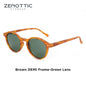 ZENOTTIC (S Size) Retro Circular Polarized Sunglasses 2026 Men Women Vintage Small Round Sun Glasses UV400 Goggles Shades