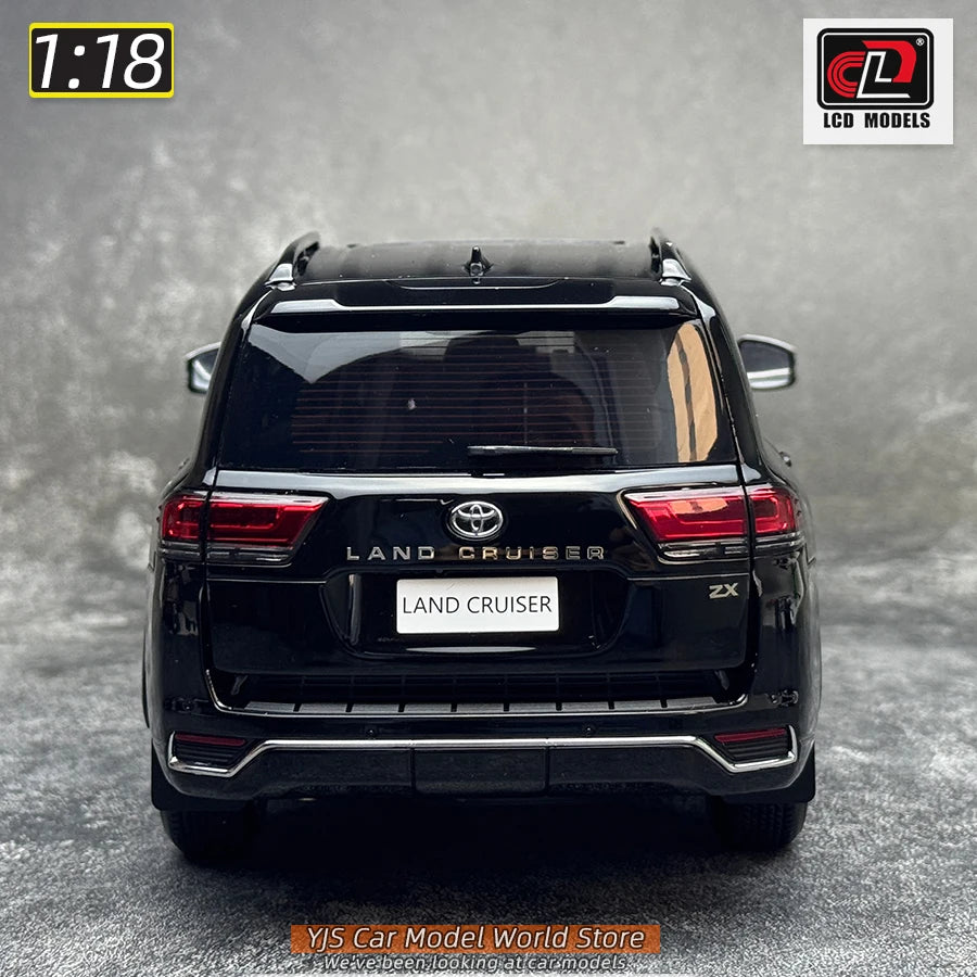 LCD Diecast model 1/18 scale Land Cruiser LC300 ZX SUV Metal car model Static display collection holiday gifts