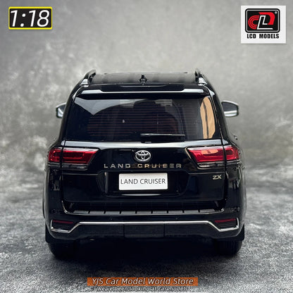 LCD Diecast model 1/18 scale Land Cruiser LC300 ZX SUV Metal car model Static display collection holiday gifts