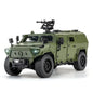Dongfeng M-Terrain 1:18 Alloy Car Toys Miniature Model Diecast Military Vehicle Sound Light Pull Back Doors Opened Kid Xmas Gift