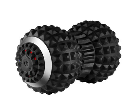Vibration electric yoga ball three block adjustable intensity massage wheel body massager deep massage ball