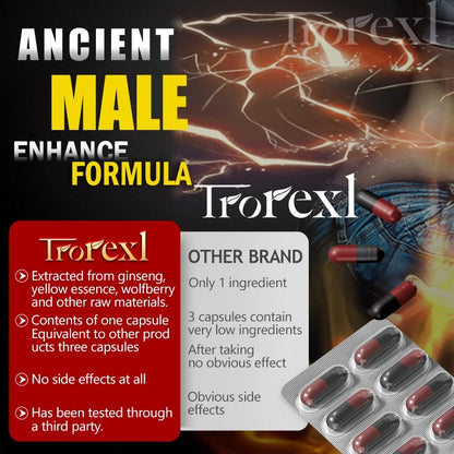 Powerful High Purity Epimedium Supplements Natural Organic Manhood Erection Pill Improve Performance and Increase Size -36 capsules per box