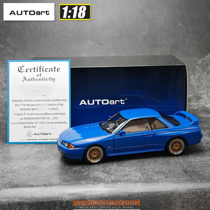 AUTOART 1/18 Nissan R32 V-SPEC II TUNED VERSION  Car model  Send to a friend  Personal collection Static ornamen